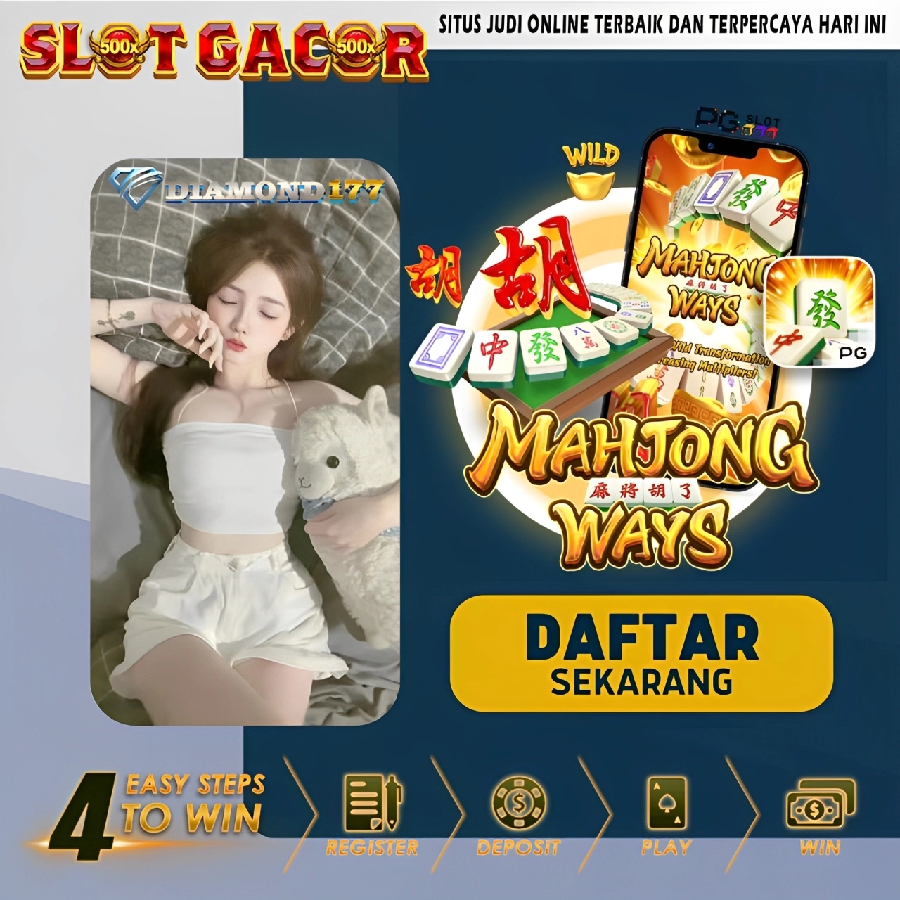 DIAMOND177 ✈️ Trik Jepe Bandar SERVER LUAR 4D & SLOT GACOR Bet Sikit