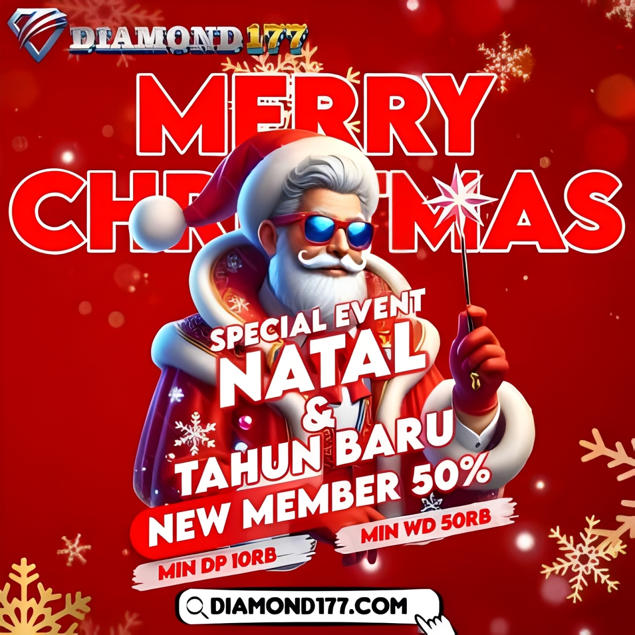 DIAMOND177~ Special Event Natal & Tahun Baru New Member 50%