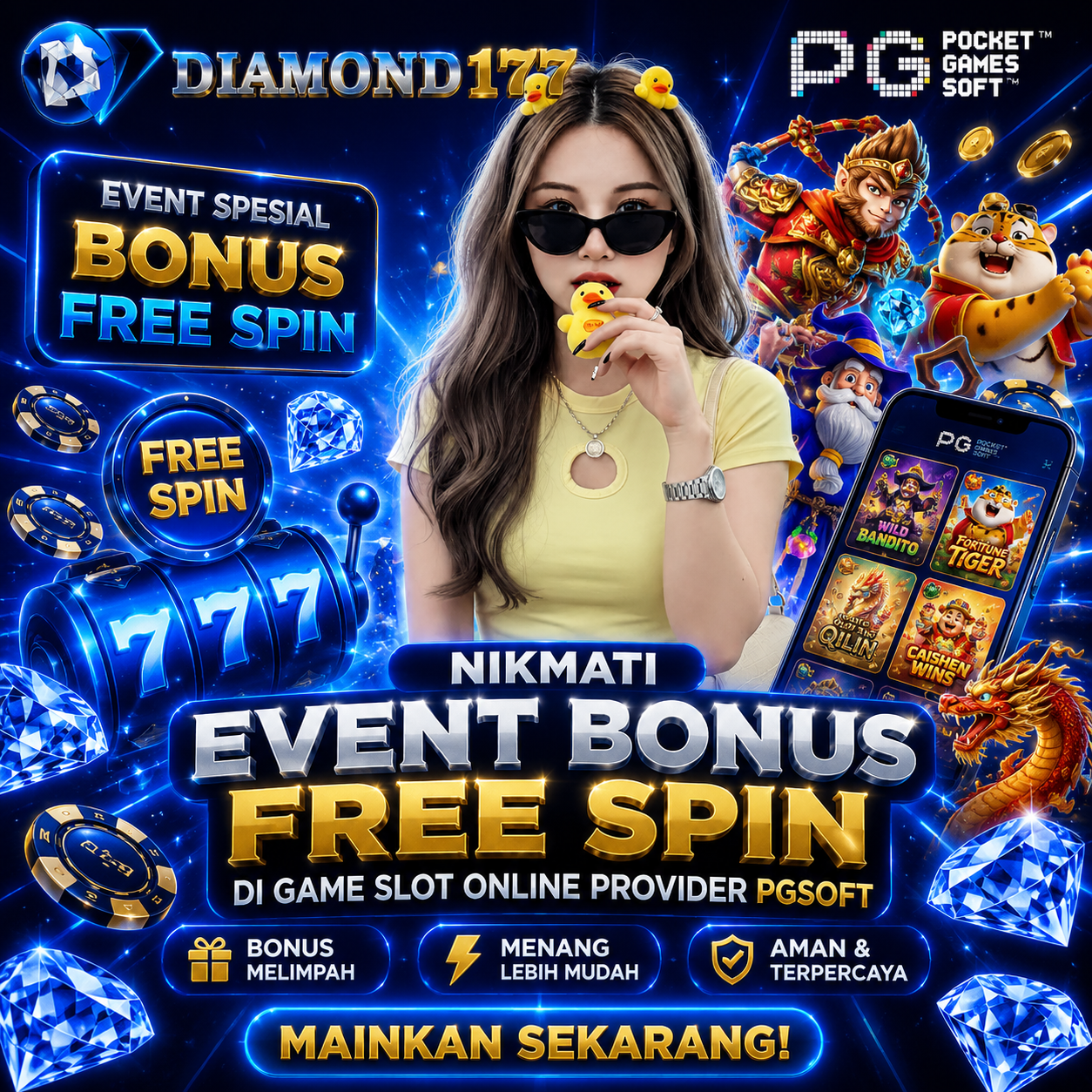 DIAMOND177 <^! Nikmati Event Bonus Free Spin Di Game Slot Online Provider PGSoft Di DIAMOND177